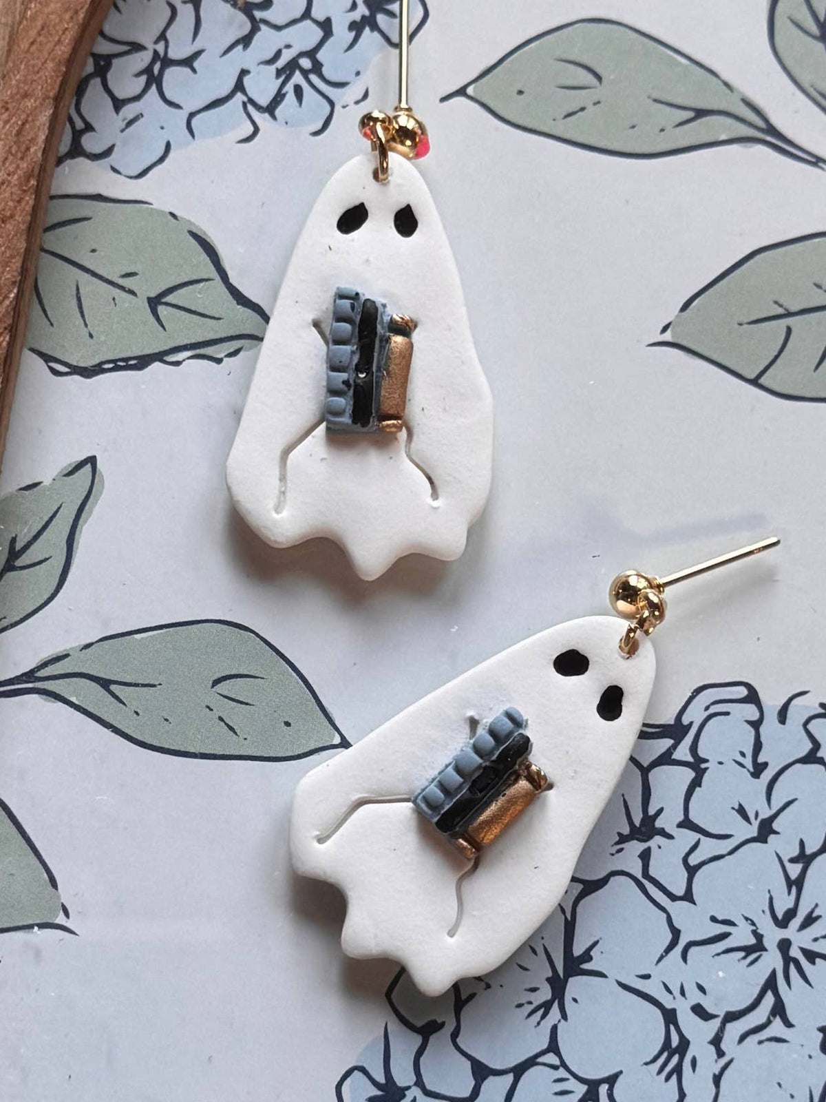 Ghost Polymer Clay Earrings