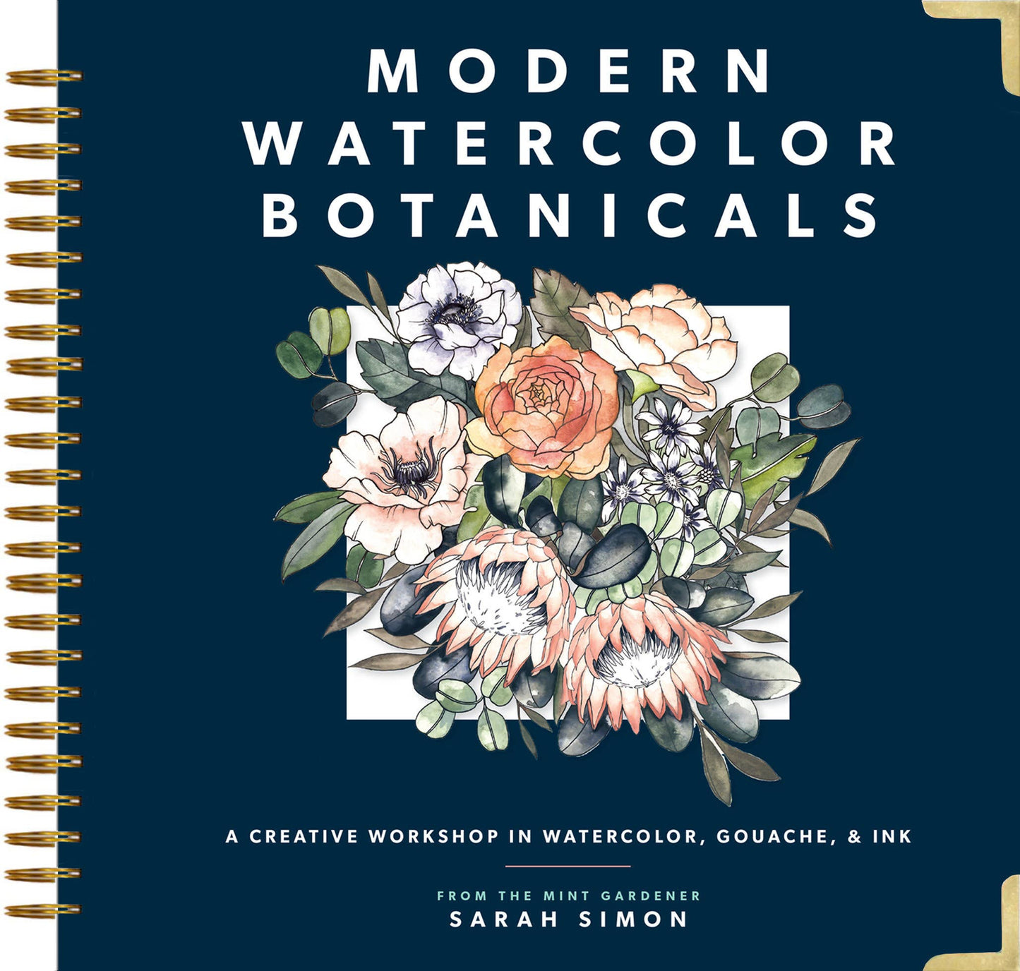 Modern Watercolor Botanicals (Spiral Bound)