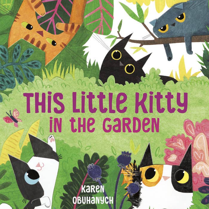 This Little Kitty in Garden by Karen Obuhanych