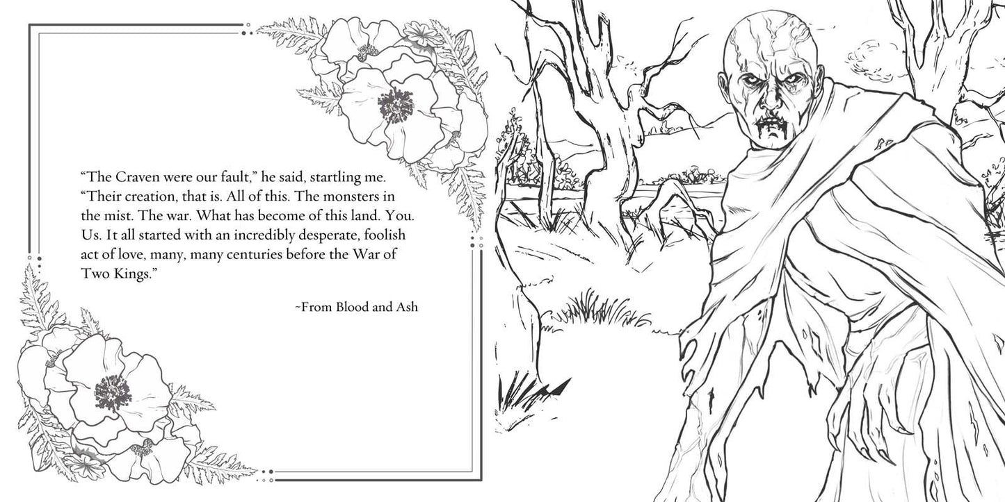 Official Blood and Ash Coloring Book