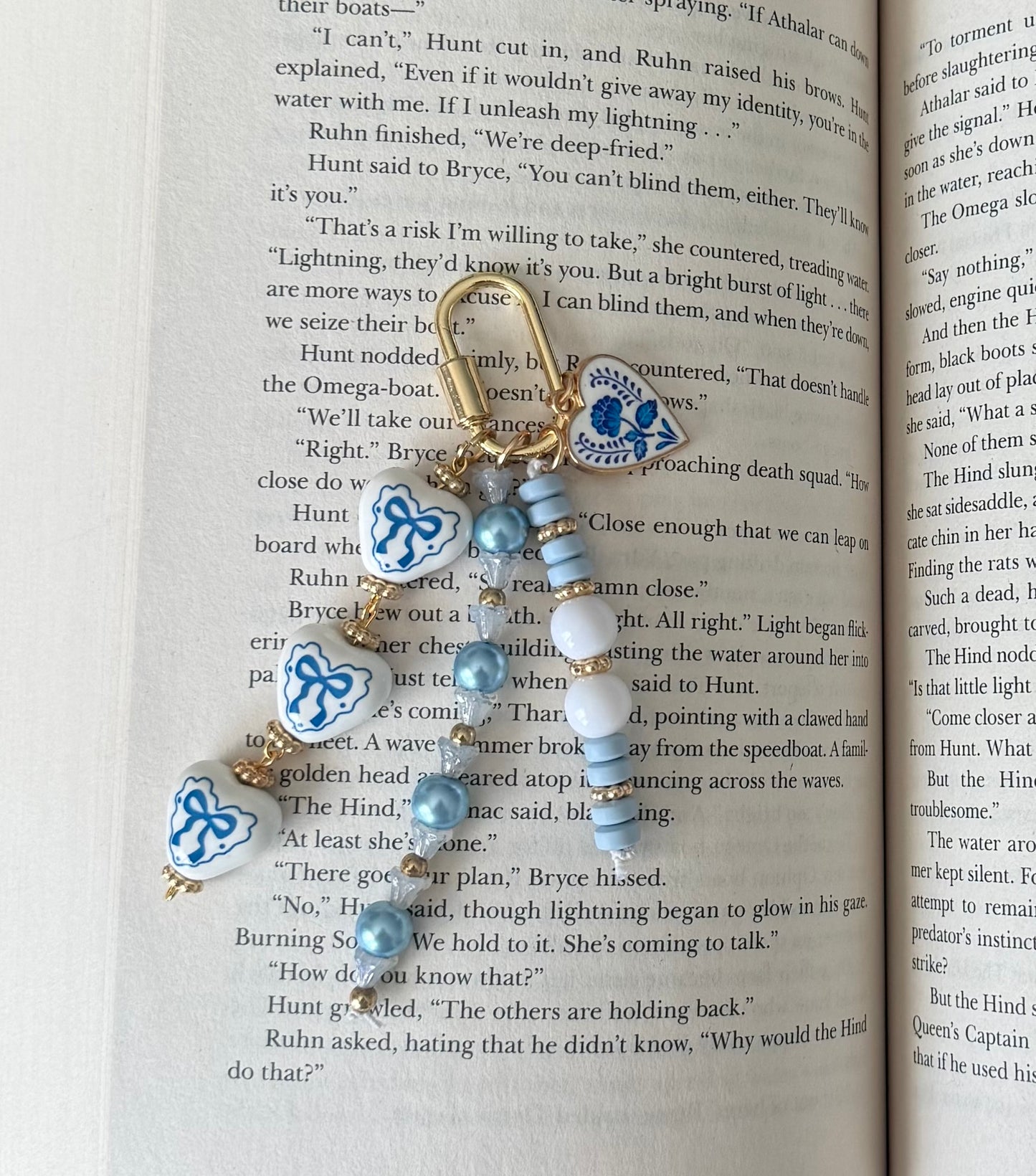 Something Blue Heart Bag Charm