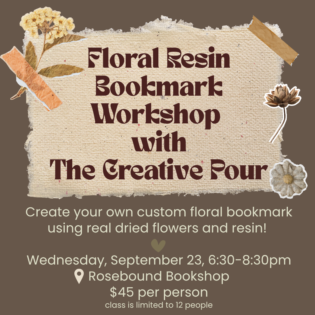 Resin Bookmark Workshop with The Creative Pour - September 23, 2026