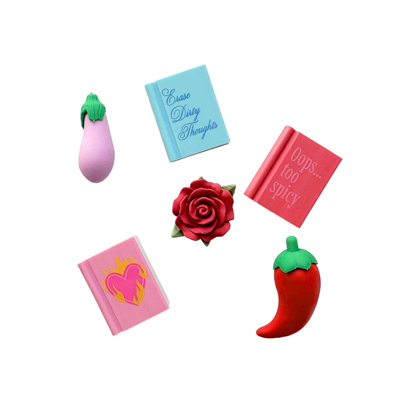 RomCom Eraser Set