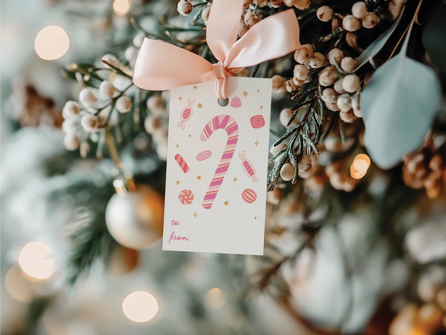Candy Cane Gift Tags