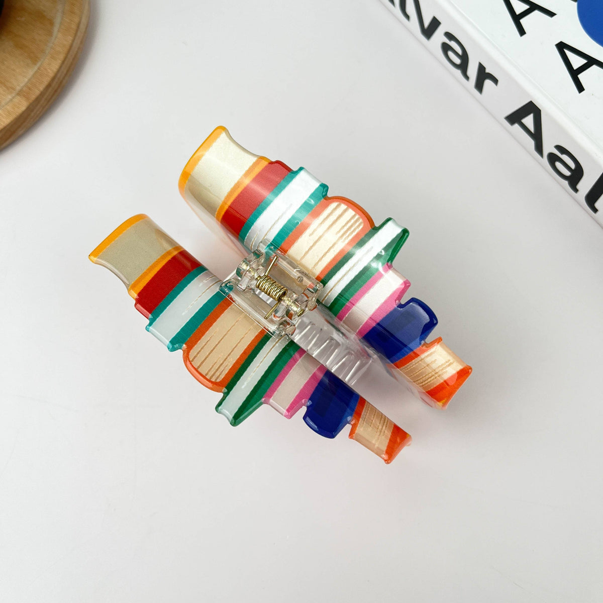 Book Hair Clip: Orange