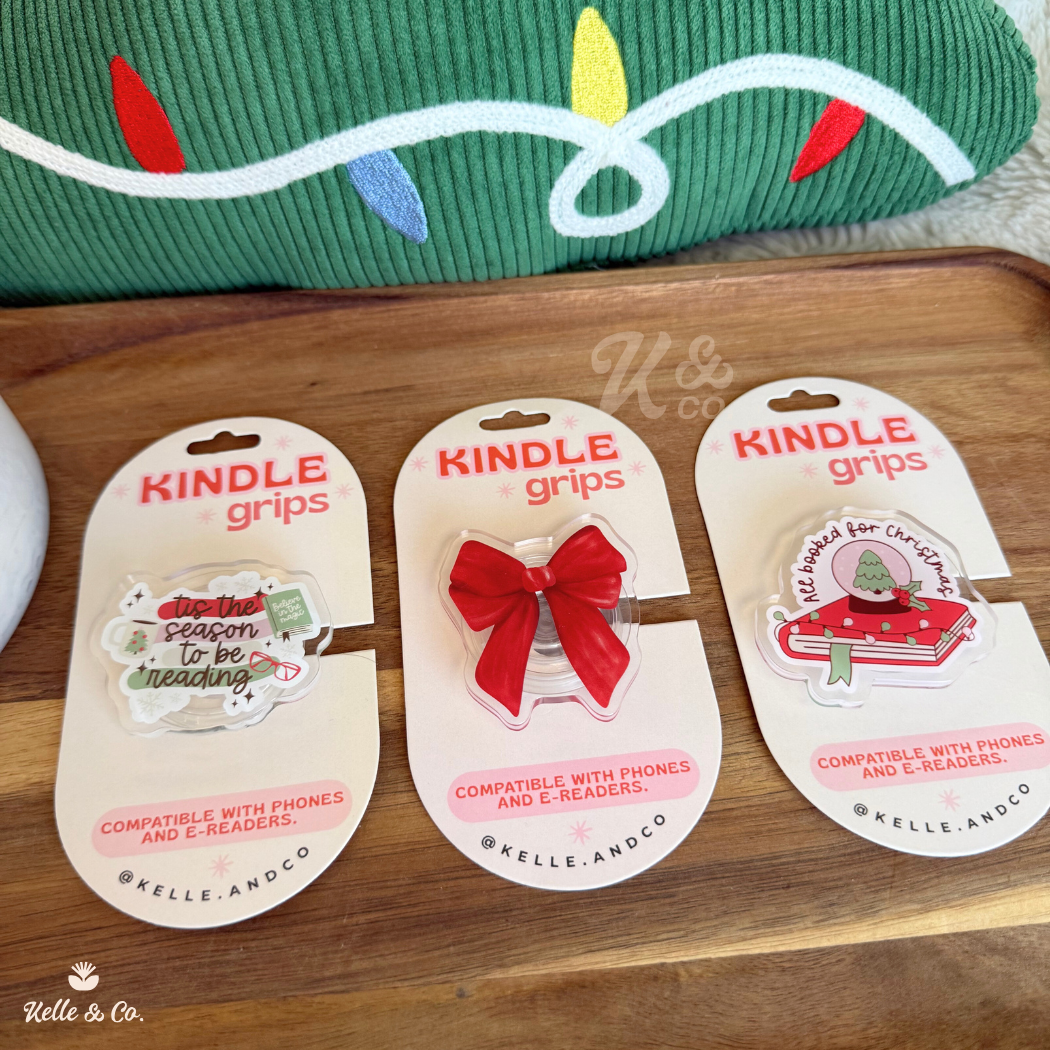 Christmas kindle grip, christmas book, kindle case: Tis the Season / MagSafe