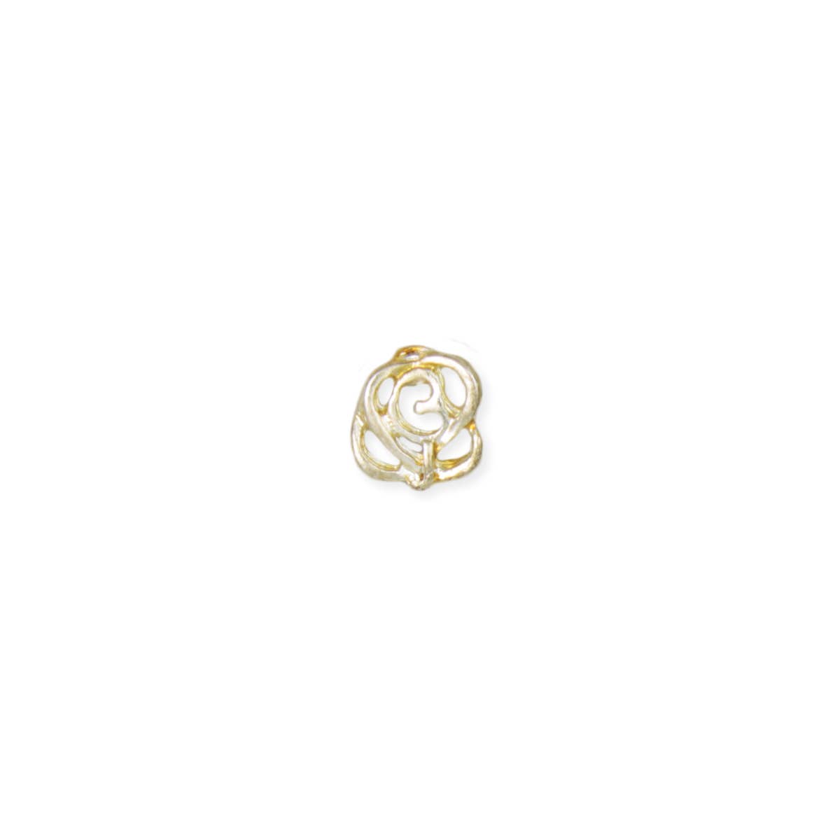 Literary Quotes Gold Rose Post Earrings