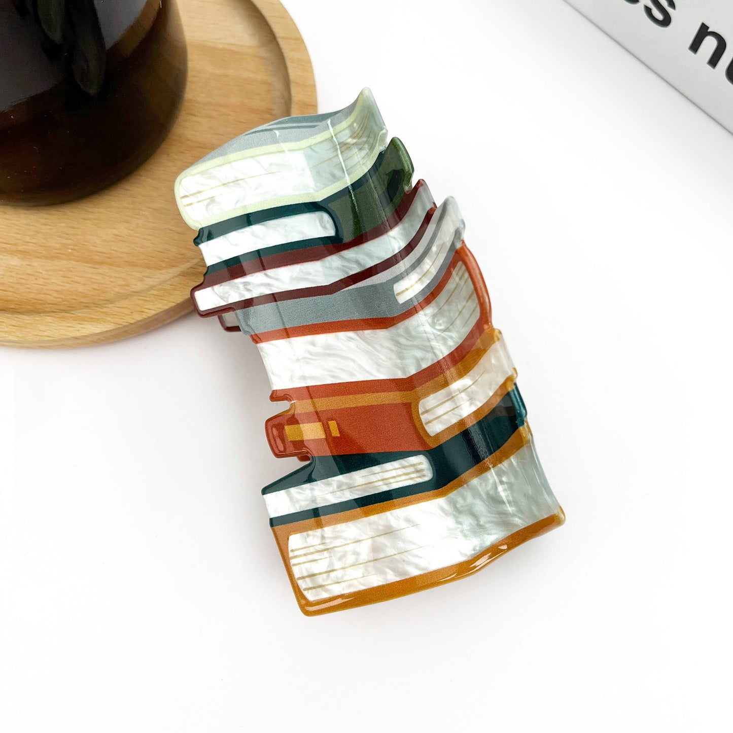3.7'' Book Hair Clip: A