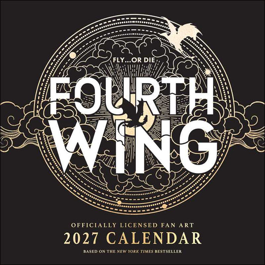 Fourth Wing Officially Licensed Fan Art 2027 Wall Calendar by Entangled