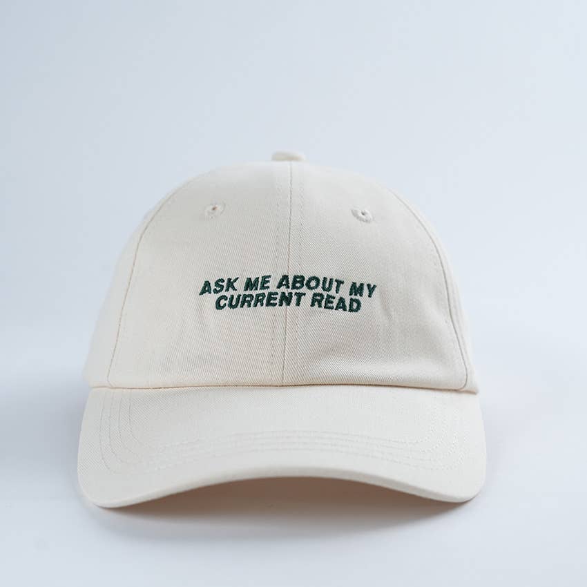 Ask me About my Current Read Hat