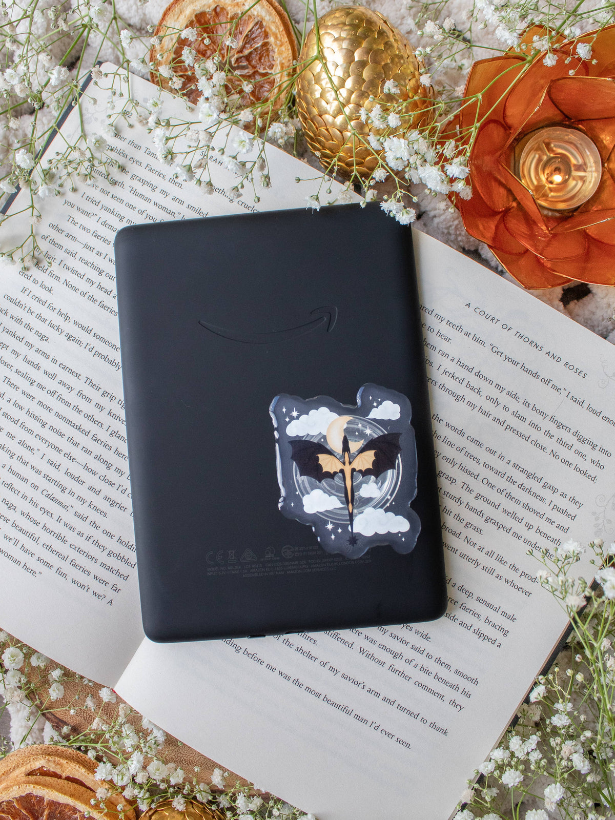Fourth Wing Dragon Violet’s Signet Kindle Grip – photo 3