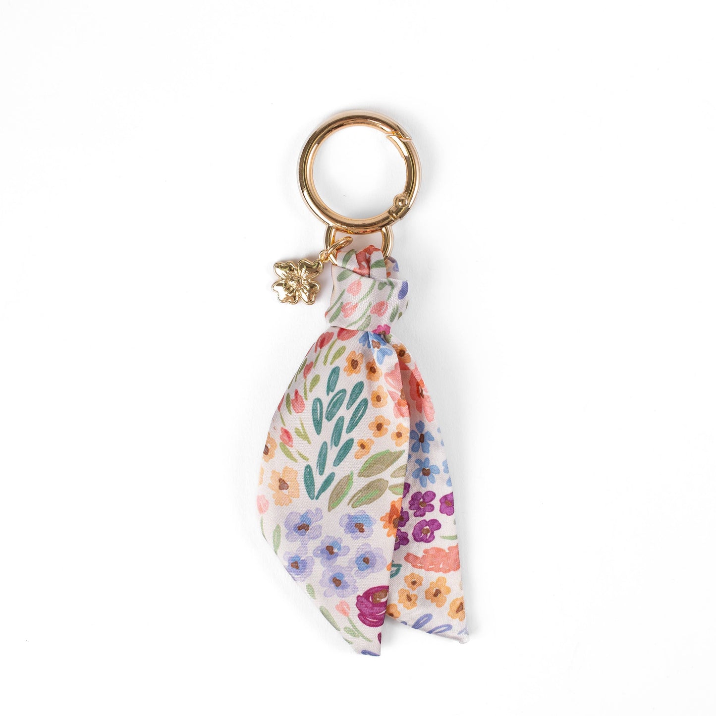 Floral Satin Keychain: Waterfall Floral