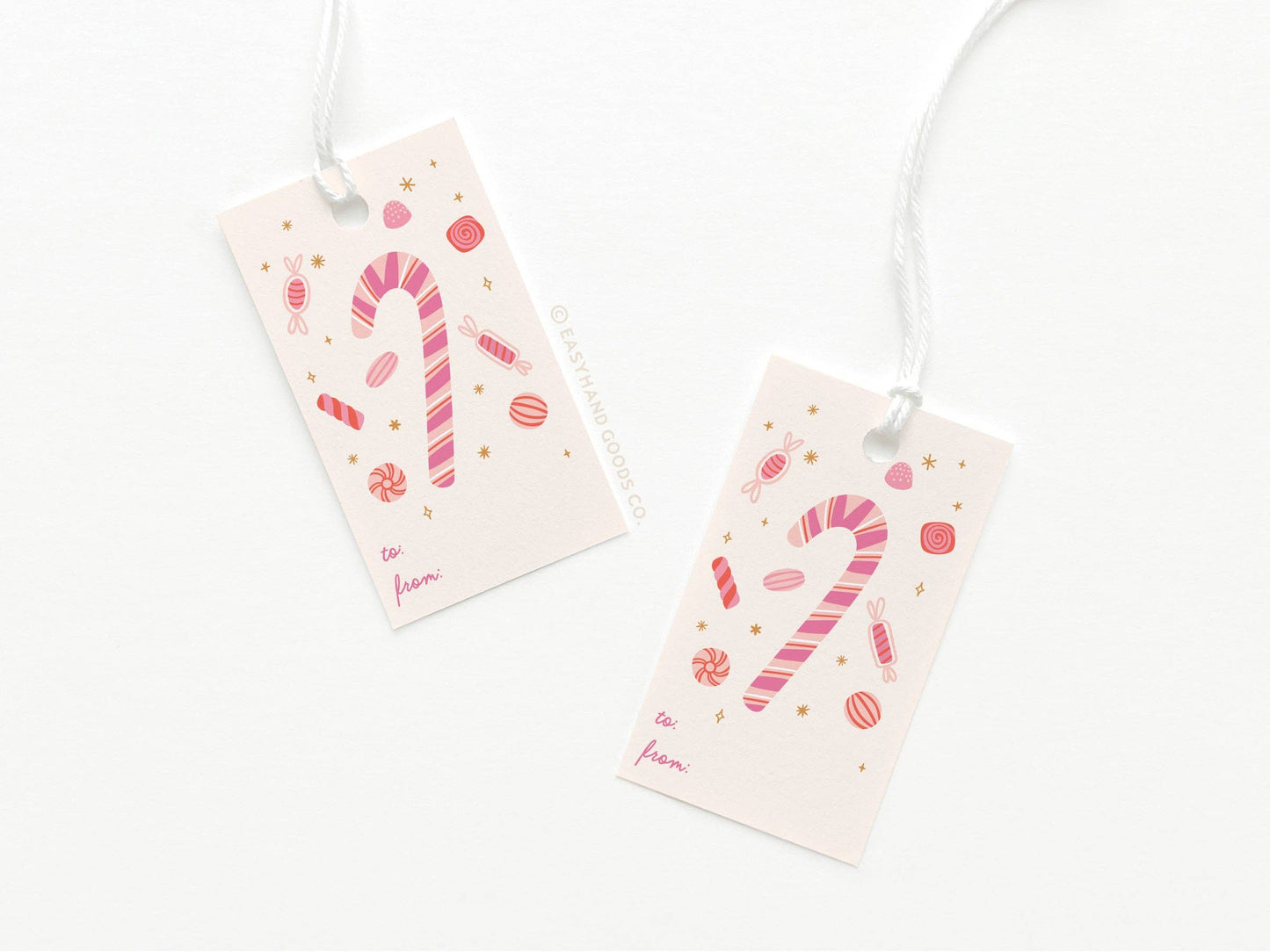 Candy Cane Gift Tags