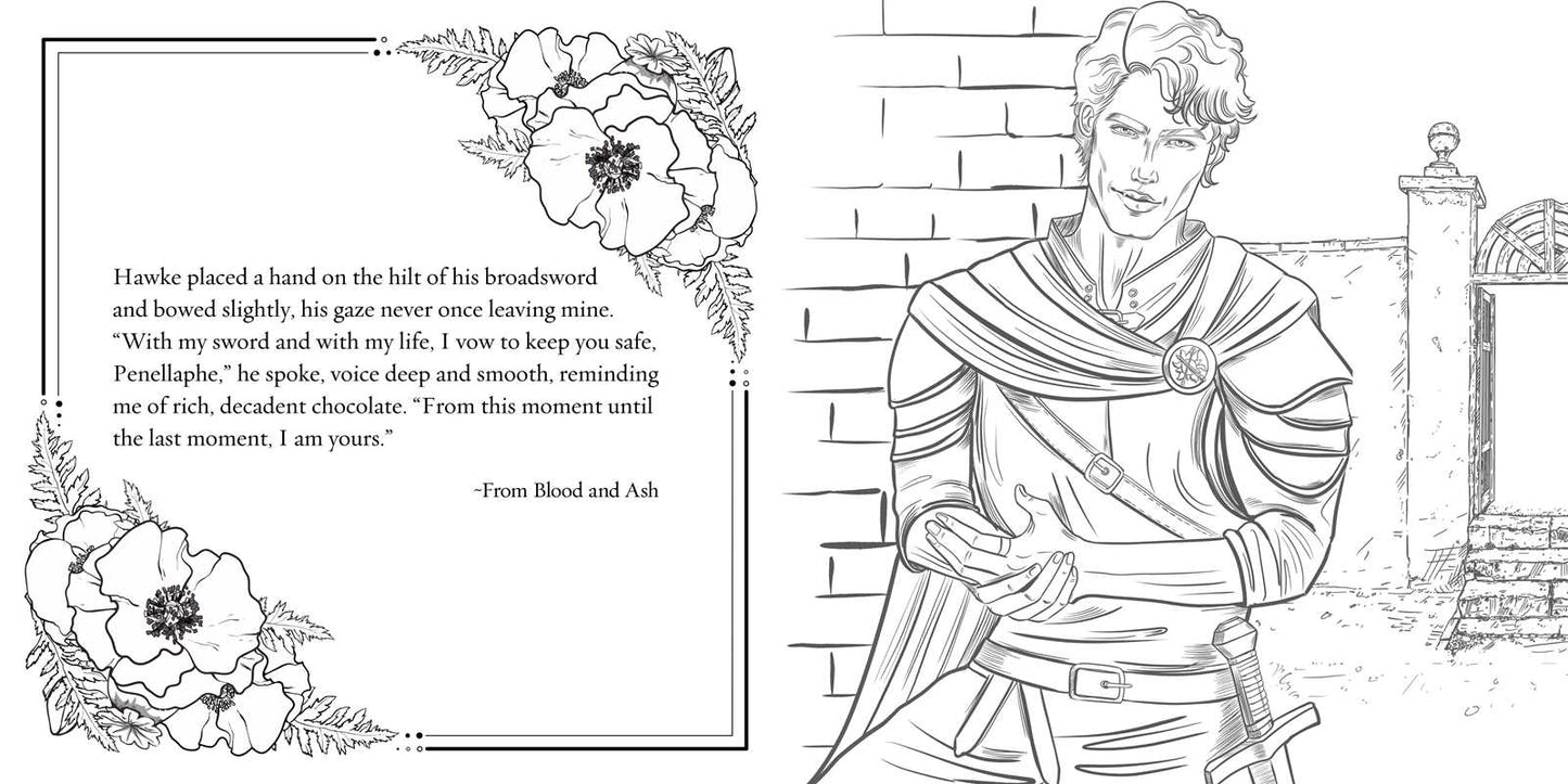 Official Blood and Ash Coloring Book