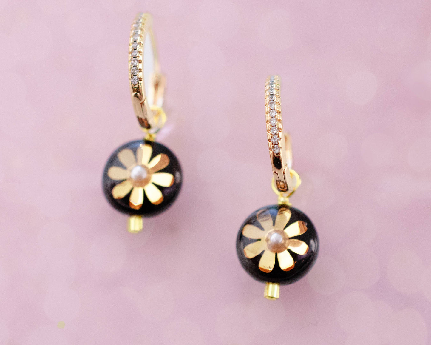Mira Flower Dangle Earrings