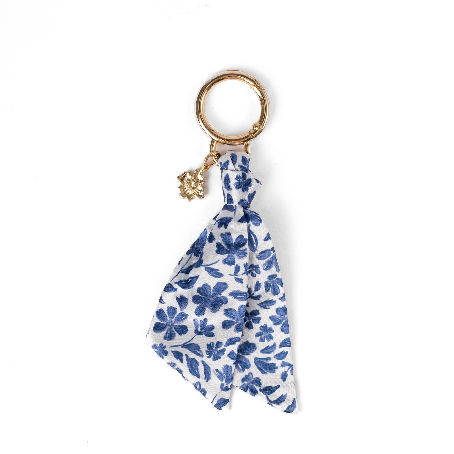 Floral Satin Keychain: Strawberry Patch