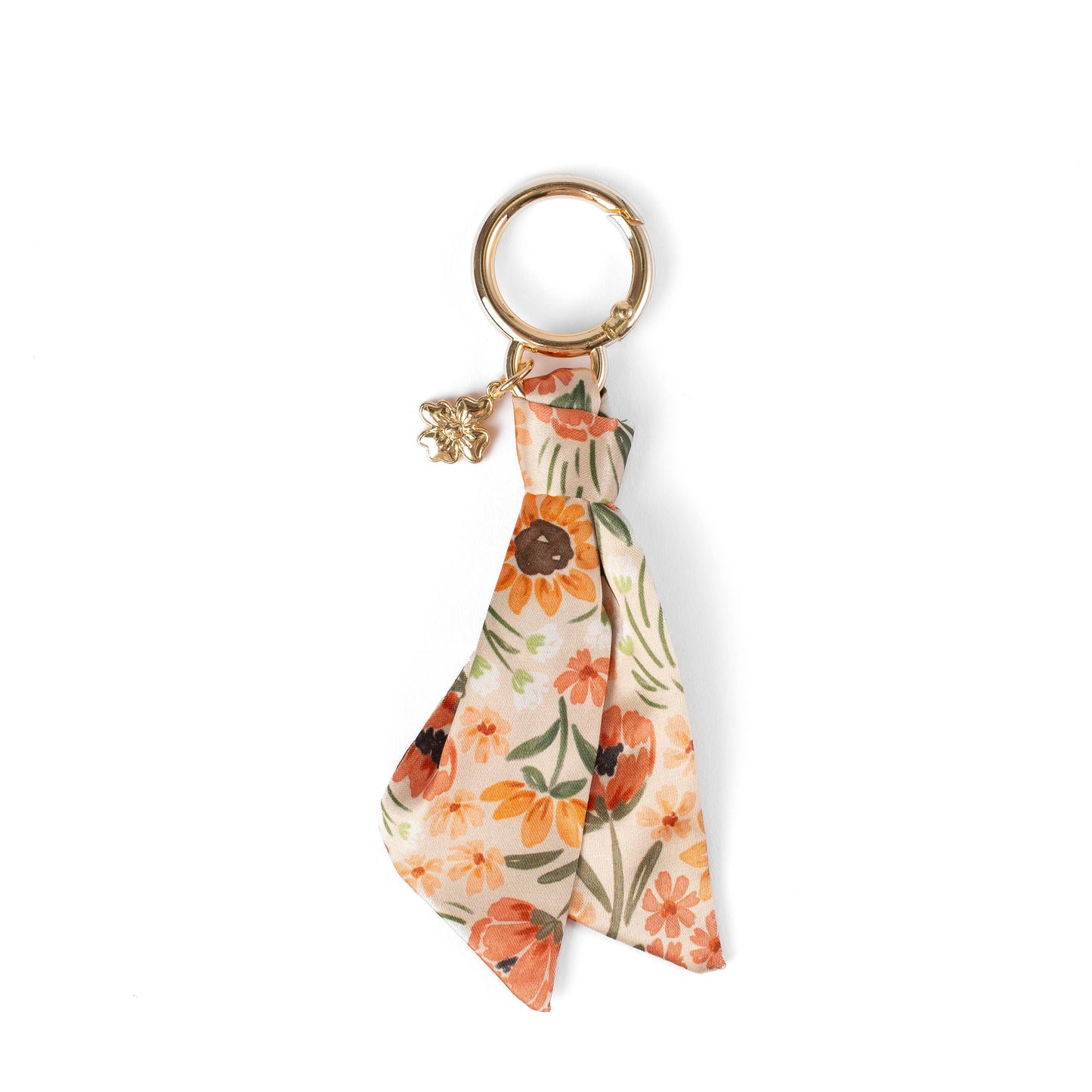 Floral Satin Keychain: Waterfall Floral