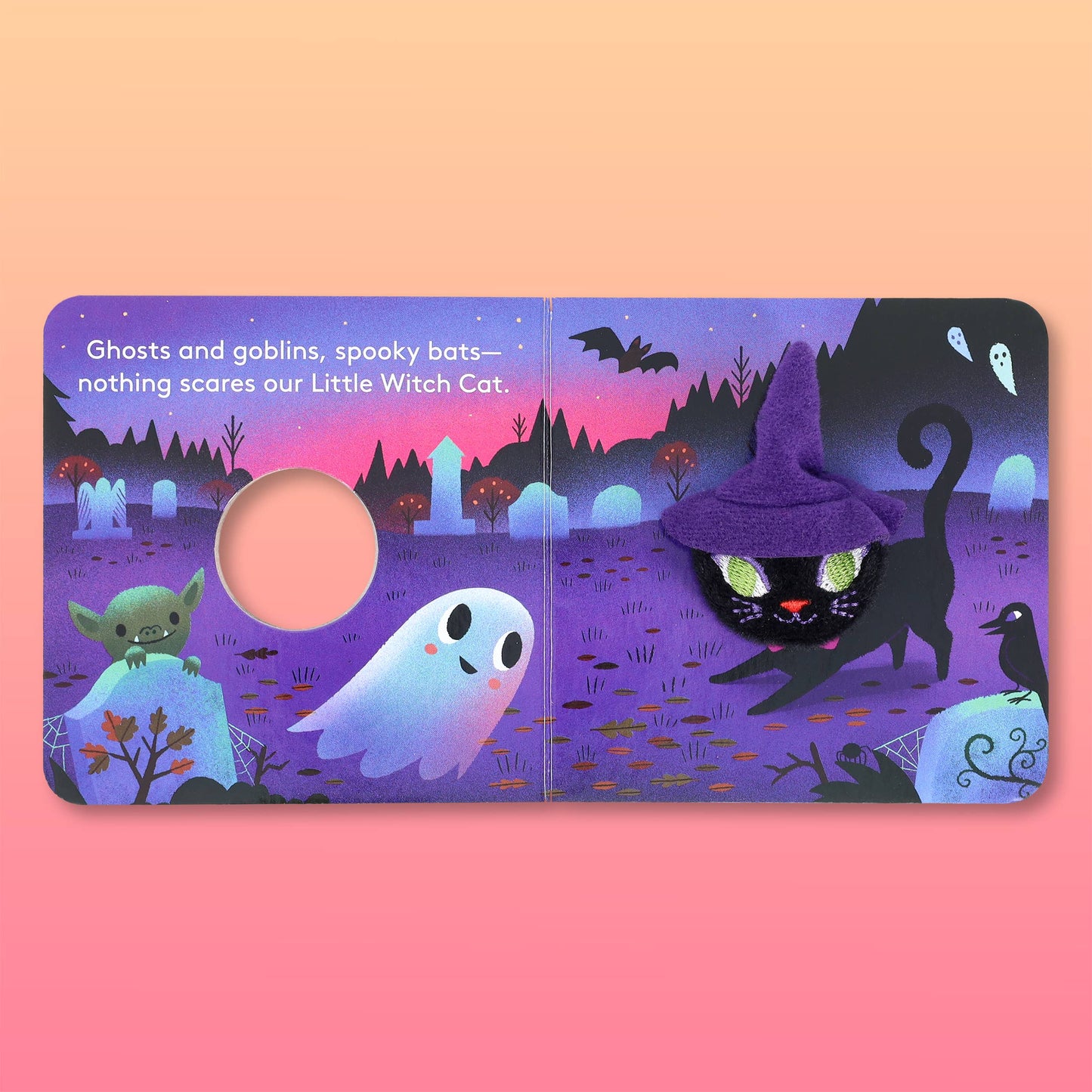 Little Witch Cat: Finger Puppet Book