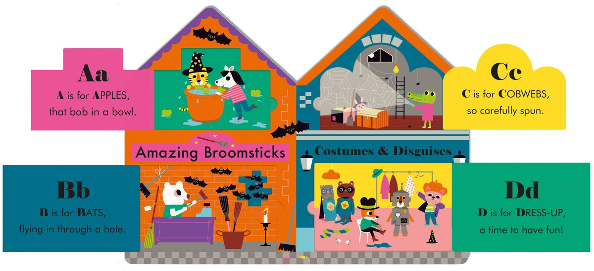 Halloween Street: A Fold-Out, Lift-the-Flap ABC Book! – photo 2