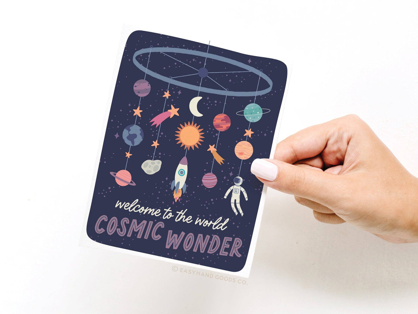 Welcome to the World Cosmic Wonder Greeting Card