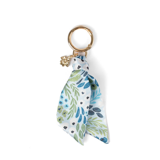 Floral Satin Keychain: Waterfall Floral