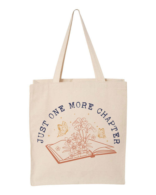 Reading Just One More Chapter Tote Bag