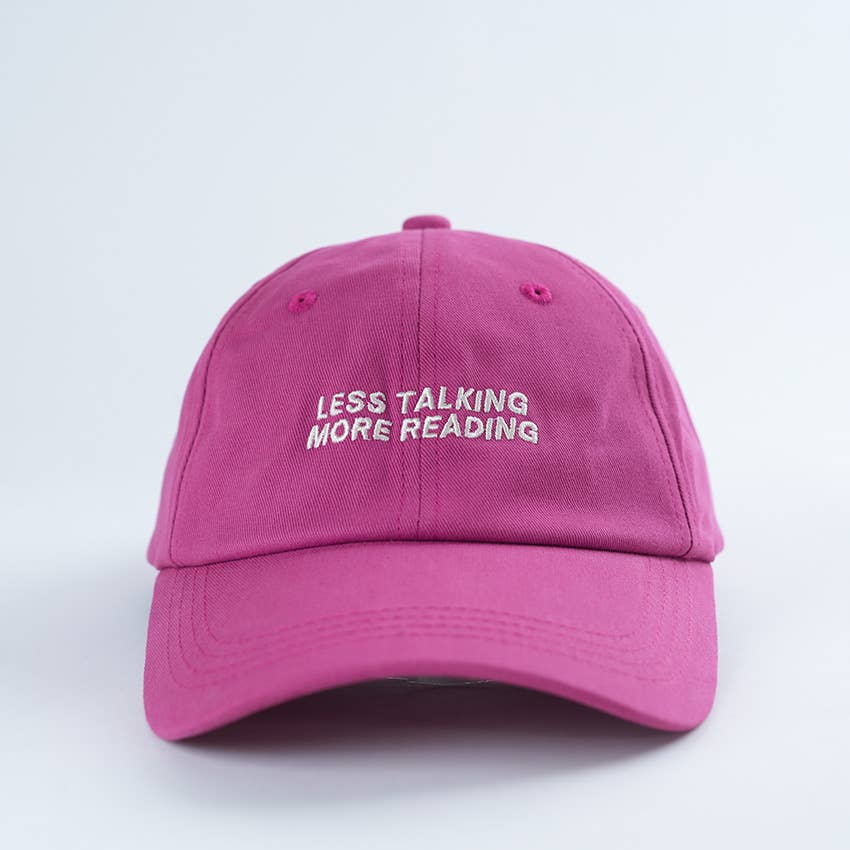 Less Talking More Reading Bookish Baseball Hat