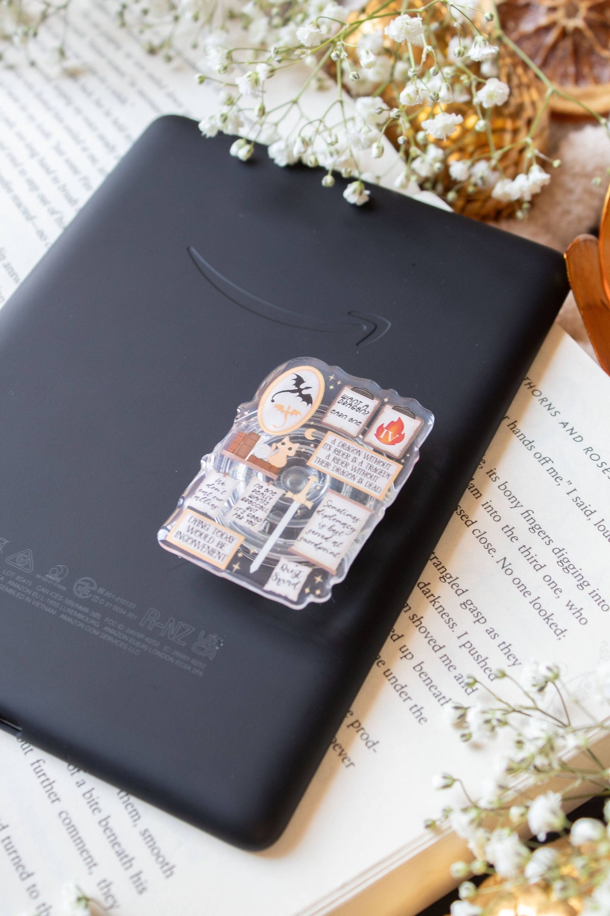 Fourth Wing Quote Wall Kindle / Phone Grip – photo 2