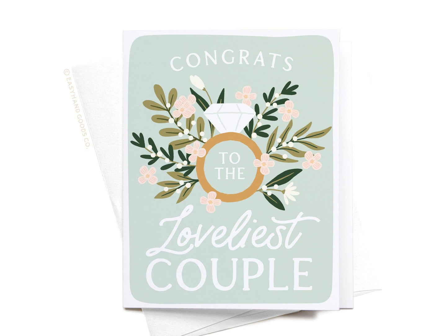 Congrats to the Loveliest Couple Greeting Card