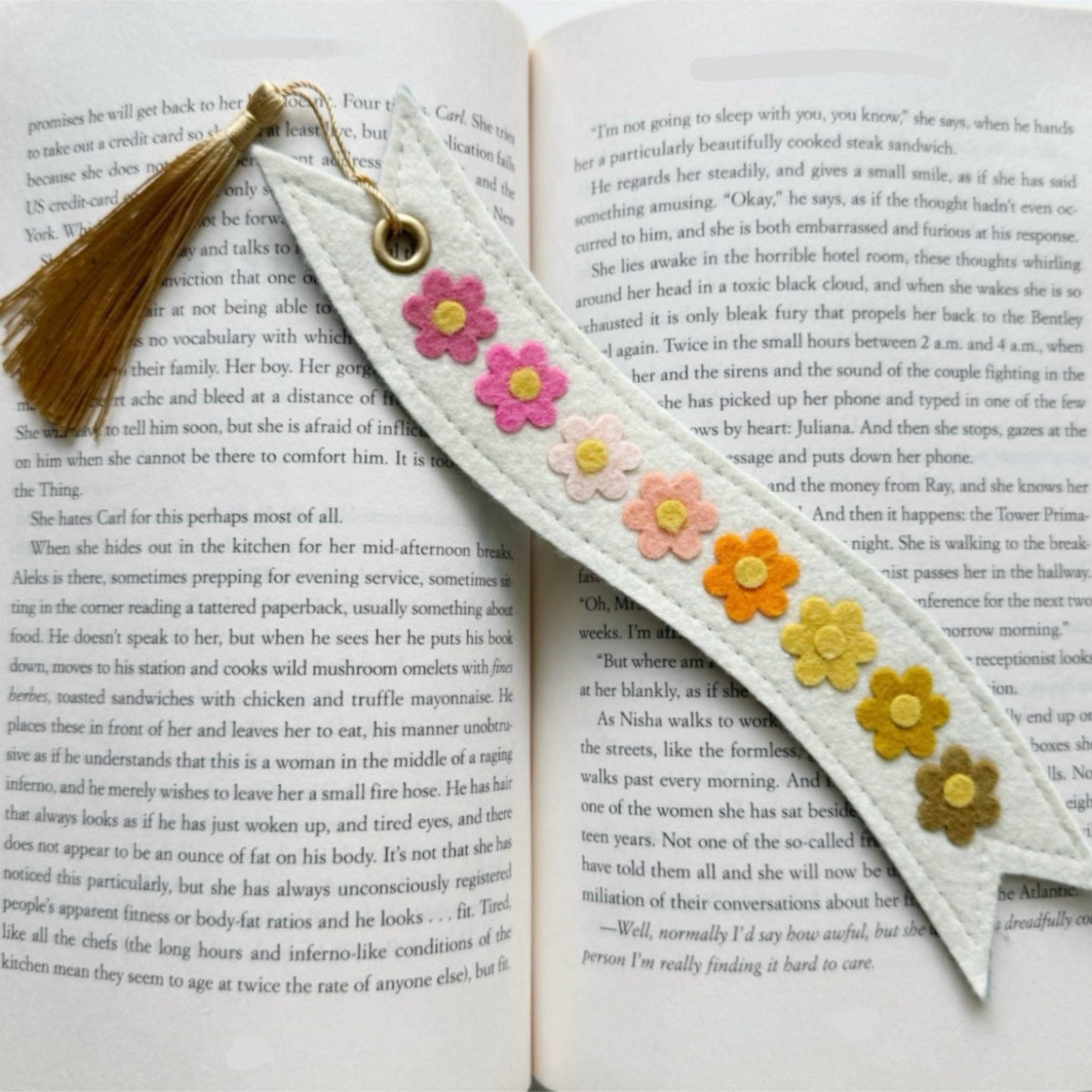 Flower Felt Bookmark