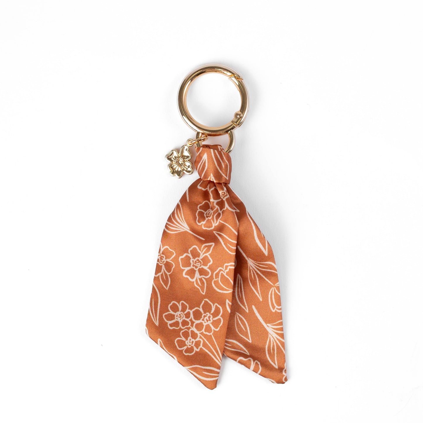 Floral Satin Keychain: Waterfall Floral