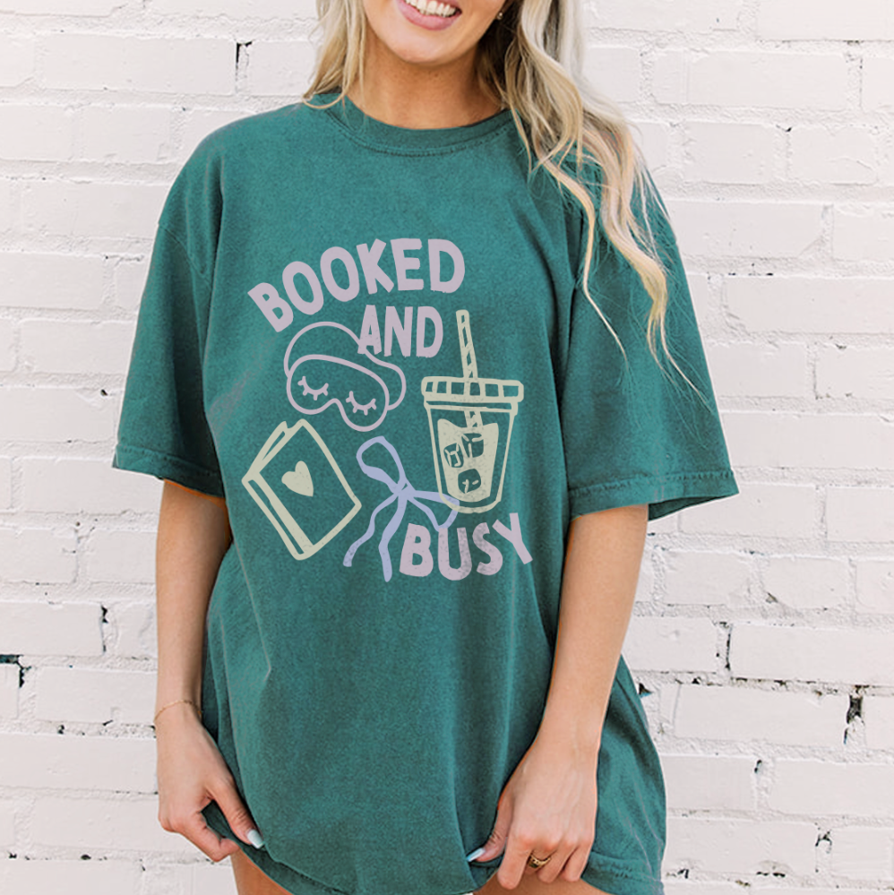 Booked And Busy Tee: Large
