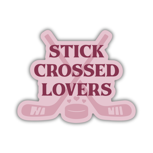 Stick Crossed Lovers Sticker