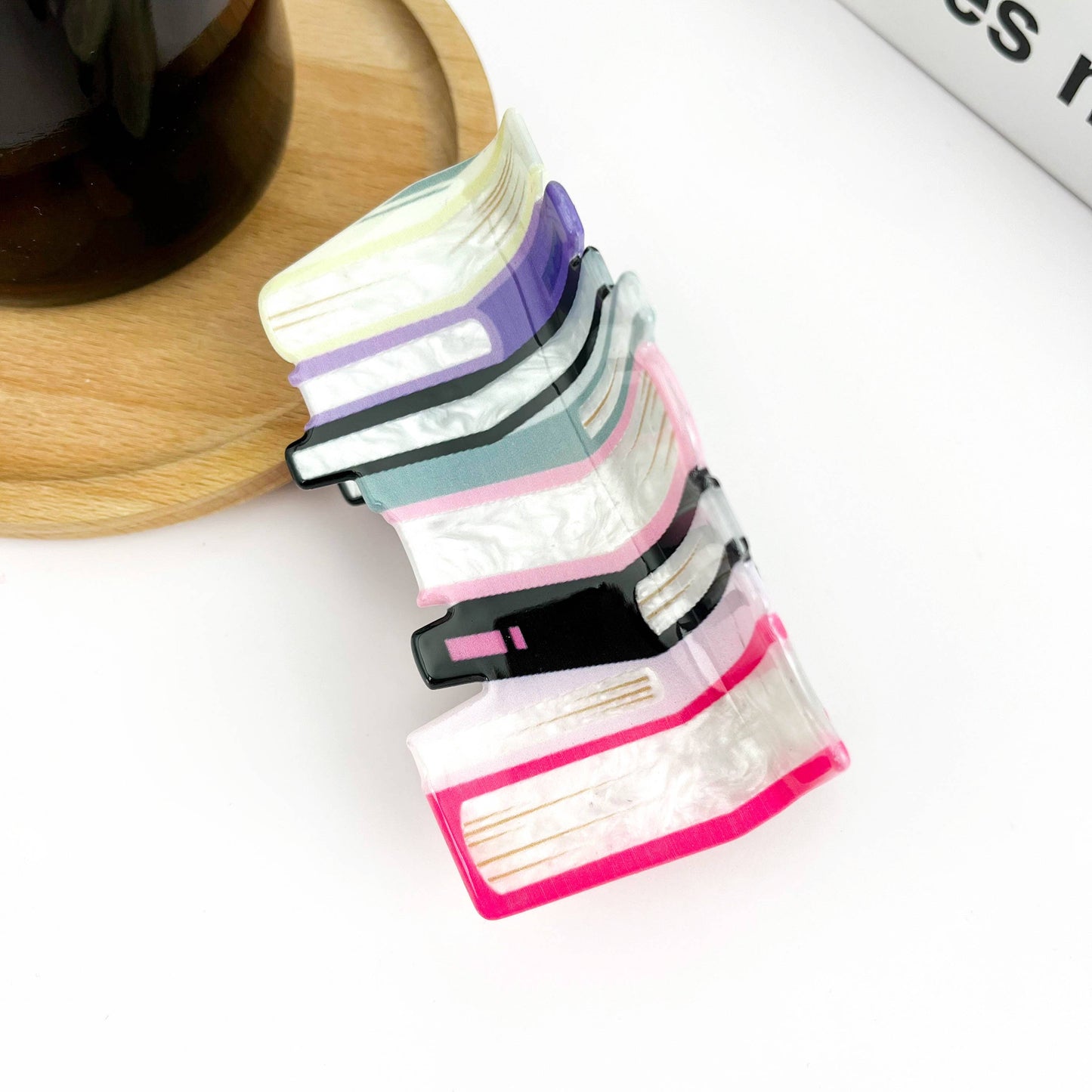 3.7'' Book Hair Clip: A