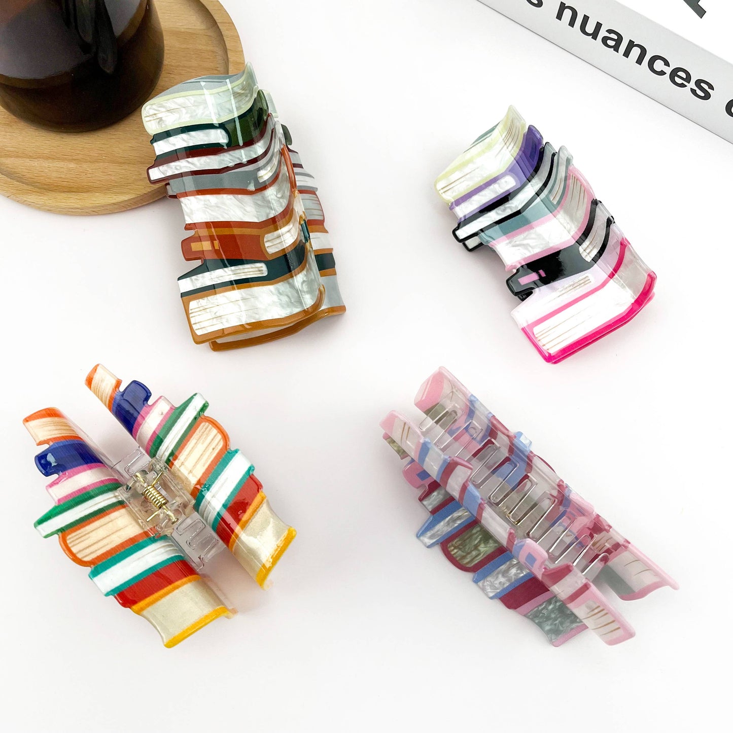 3.7'' Book Hair Clip: A