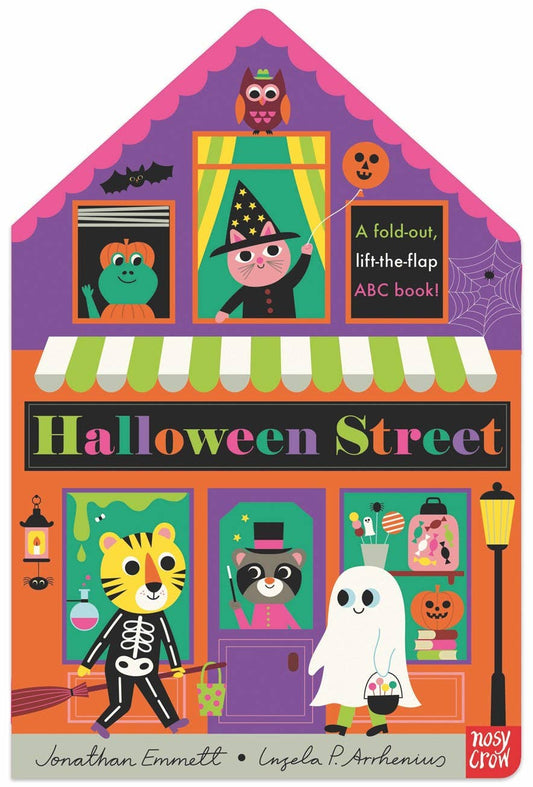 Cover of Halloween Street: A Fold-Out, Lift-the-Flap ABC Book!