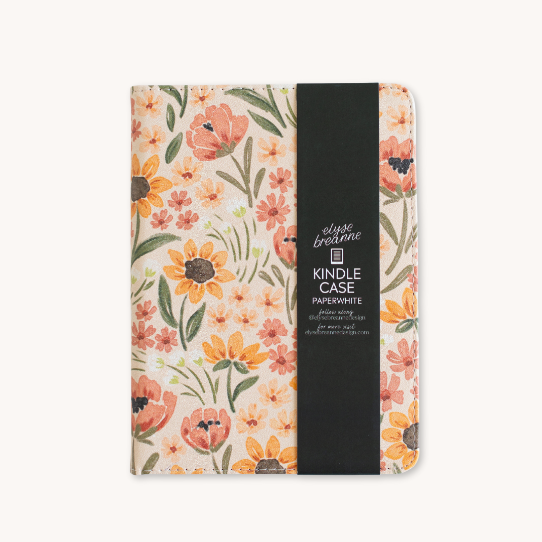 Sunny Poppies Kindle Case
