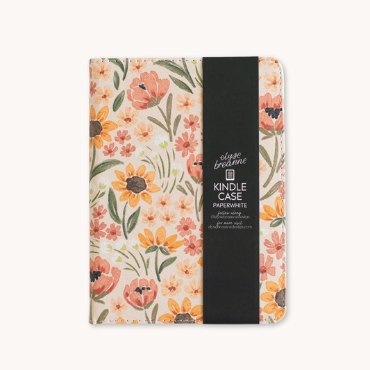 Sunny Poppies Kindle Case
