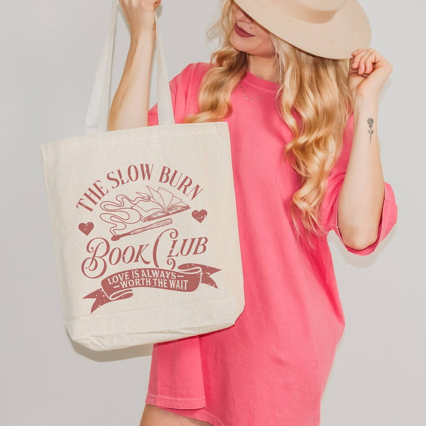 The Slow Burn Book Club Tote Bag