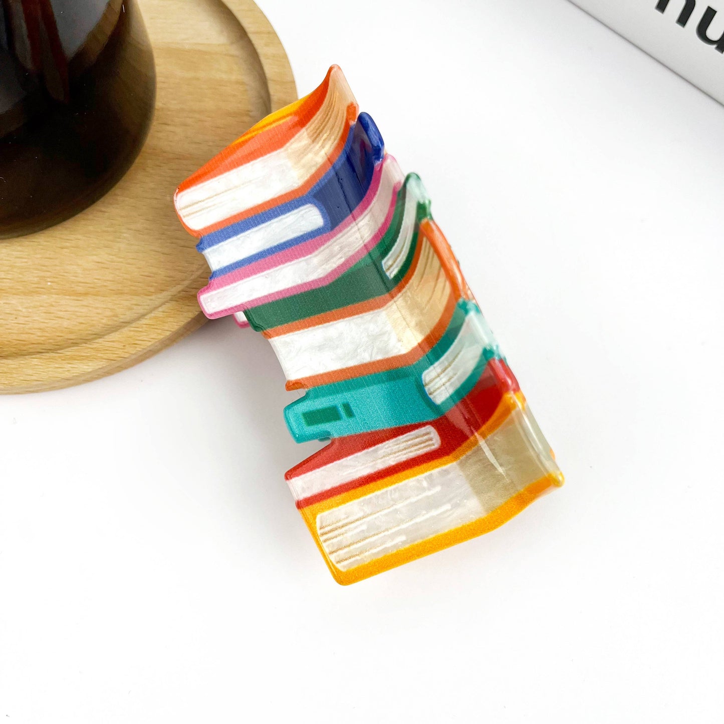 3.7'' Book Hair Clip: A