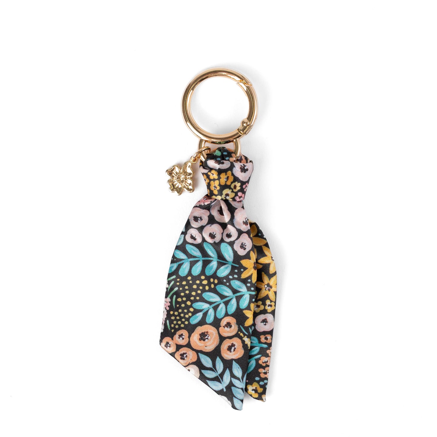 Floral Satin Keychain: Waterfall Floral