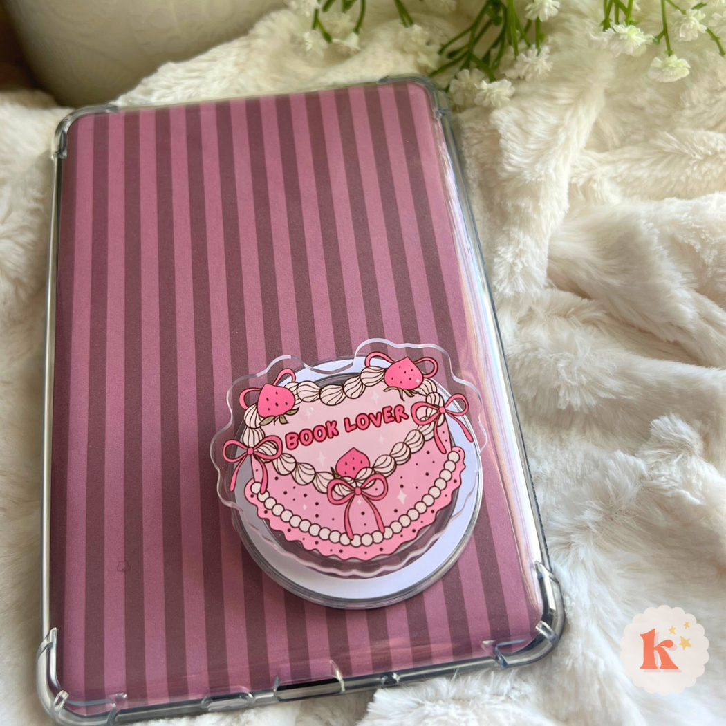 Book Lover Cake Kindle Grip