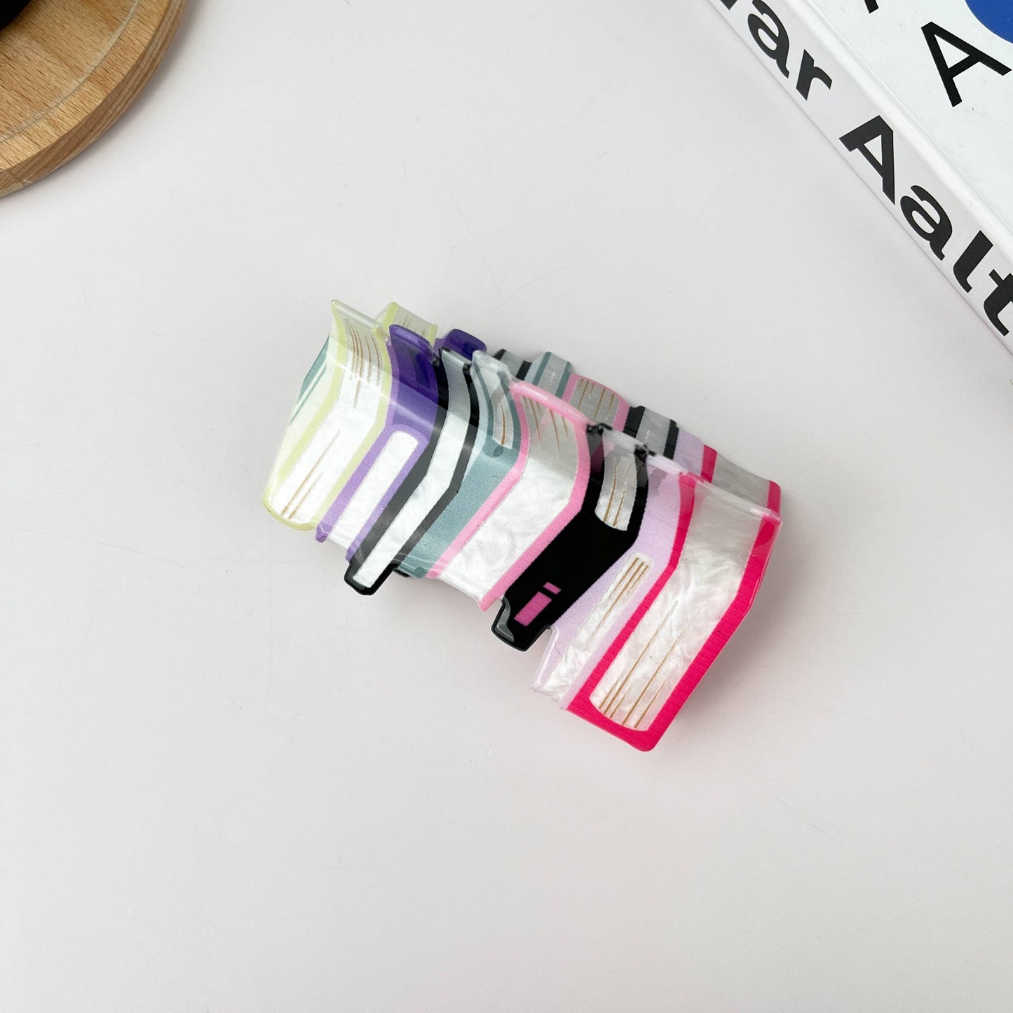 Book Hair Clip: Pink