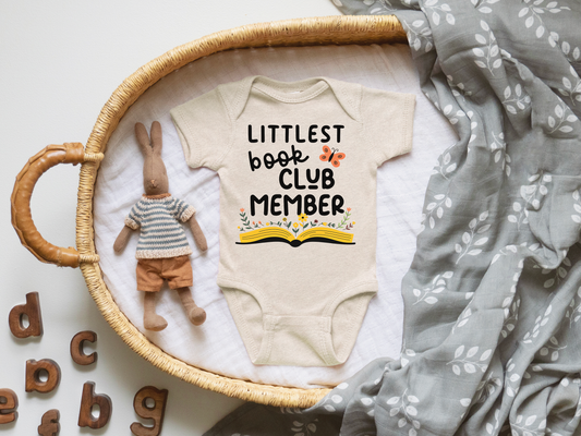 Littlest Book Club Member Baby Onesie