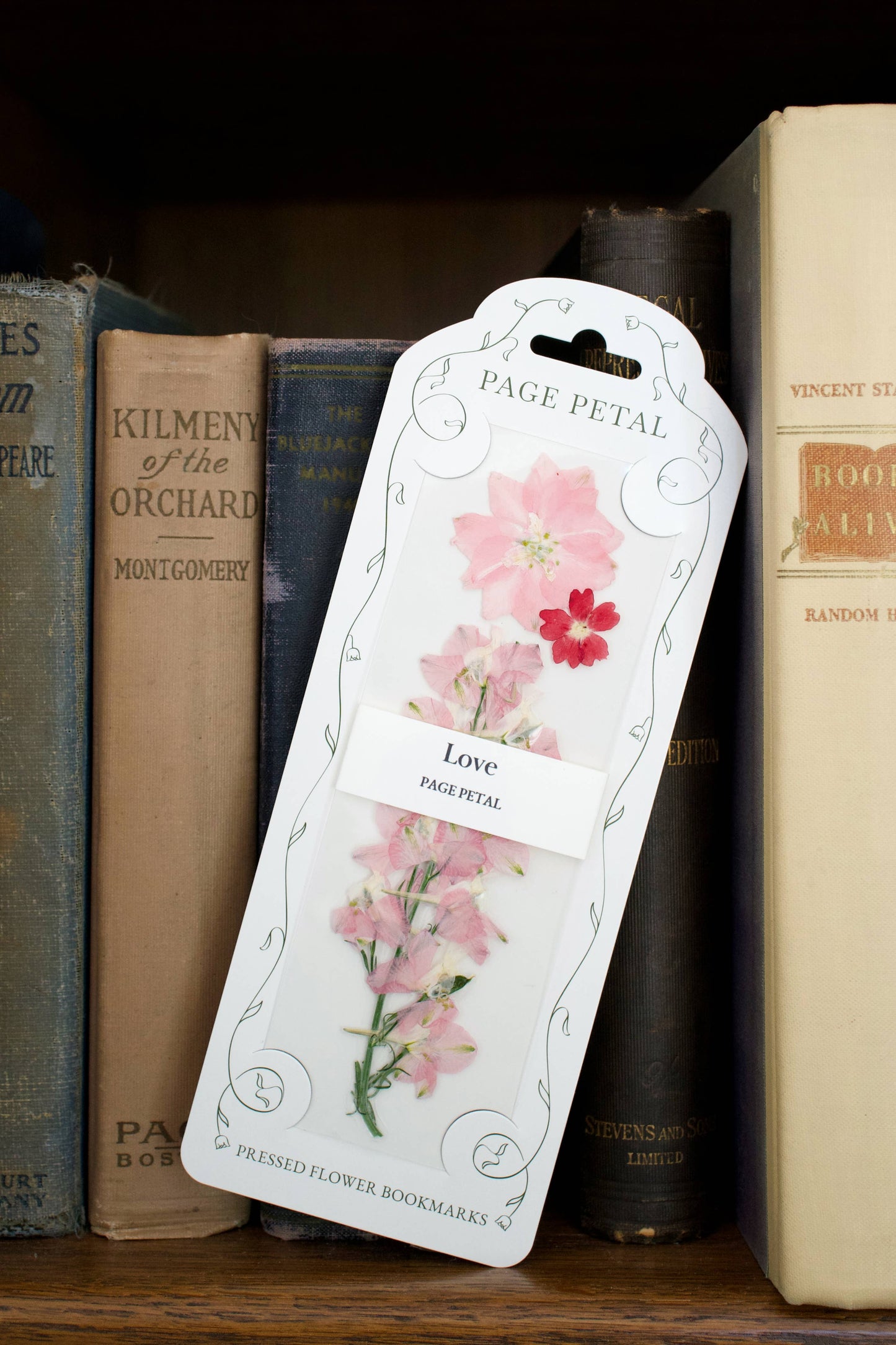 Love Pressed Flower Bookmark