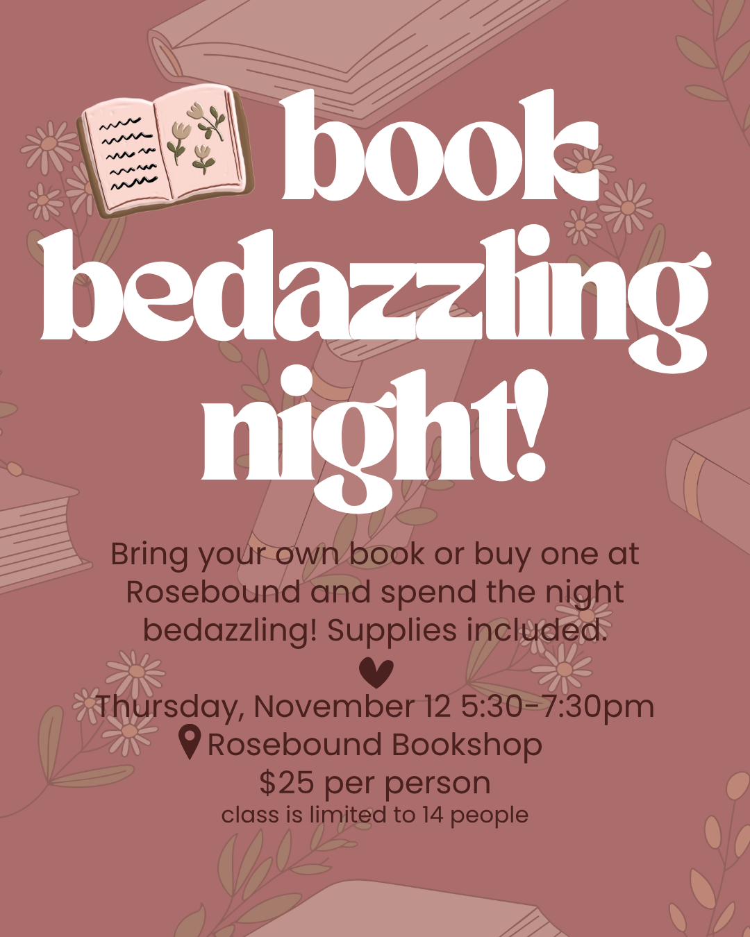 Book Bedazzling Night - November 12, 2026