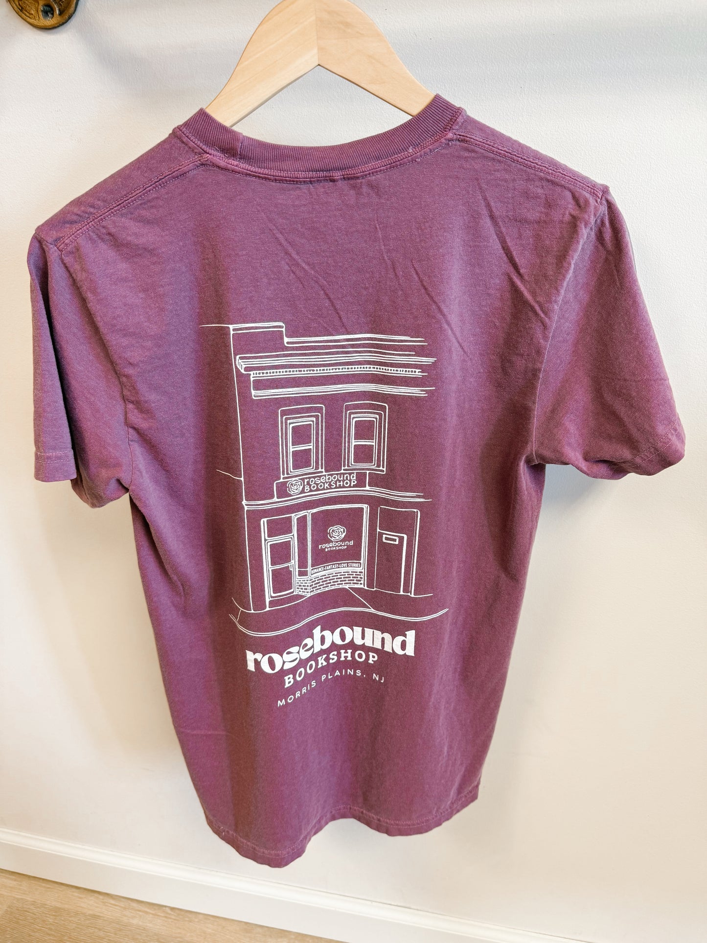 Rosebound Bookshop Storefront T-Shirt