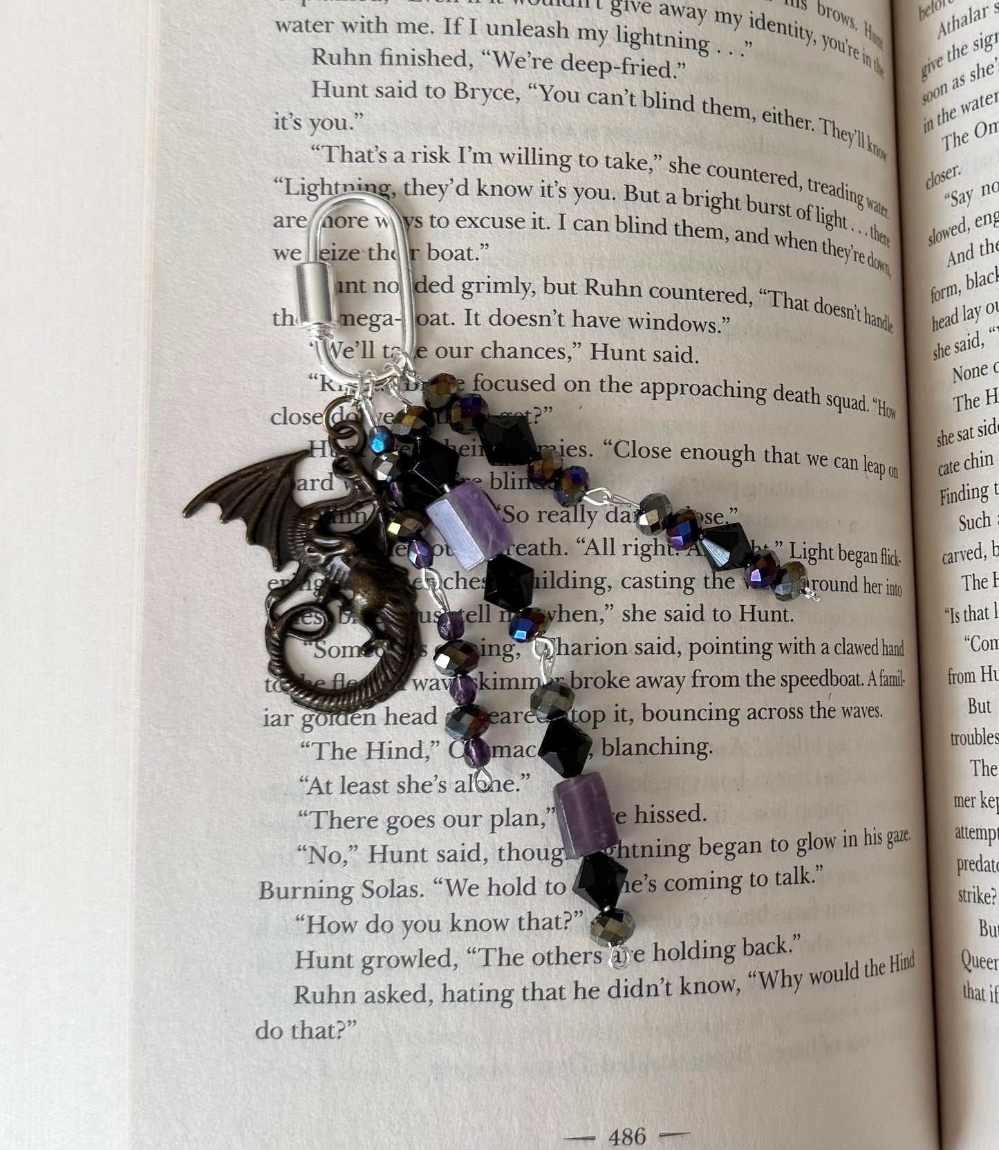 Midnight Dragon Bag Charm