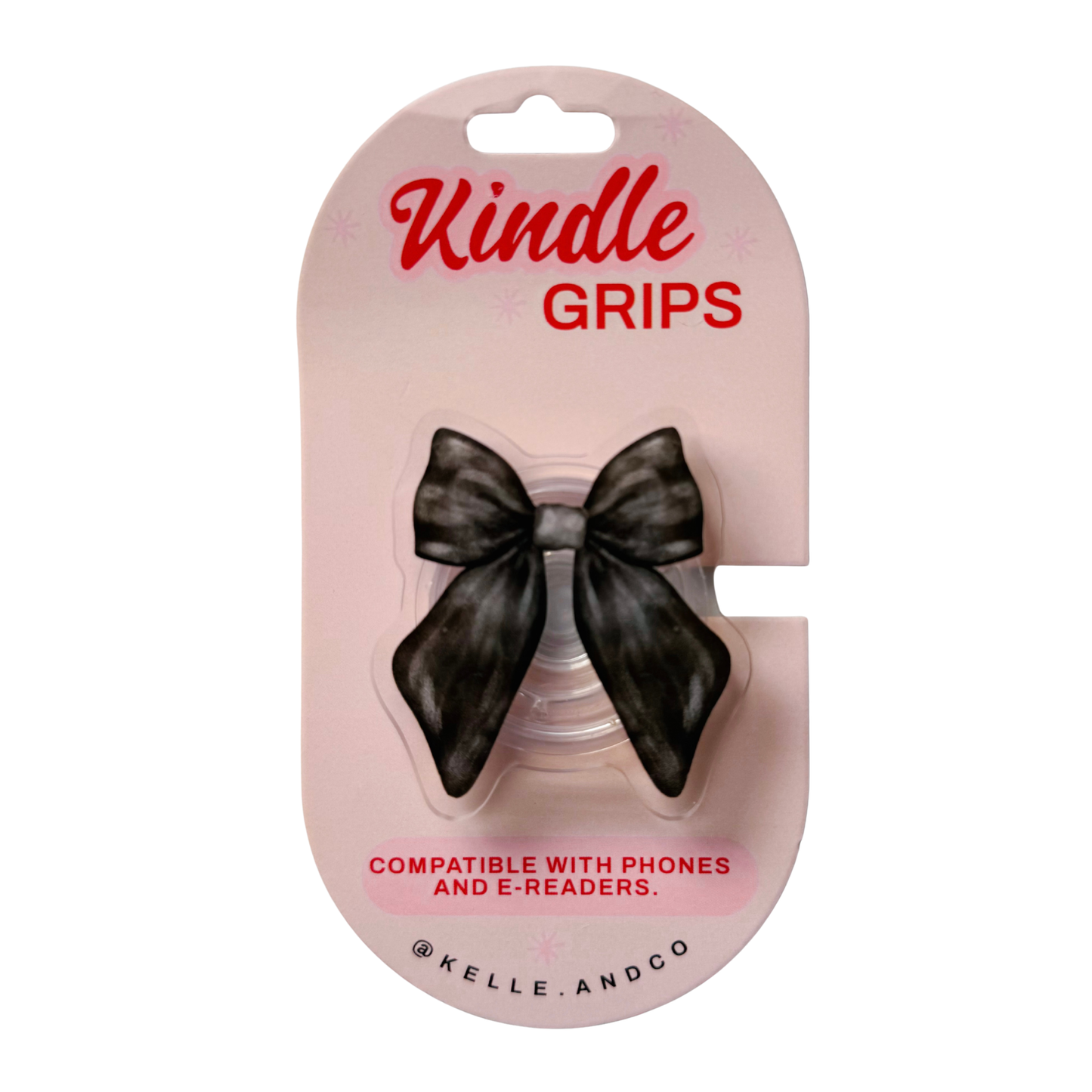 Black Bow Kindle Grip