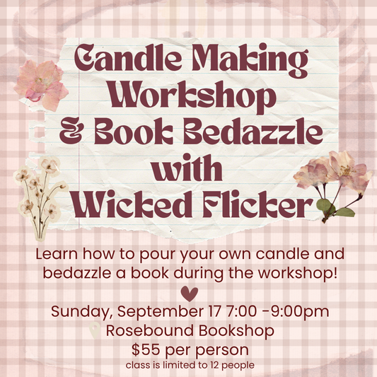 Candle Making Workshop with Wicked Flicker - September 17, 2026